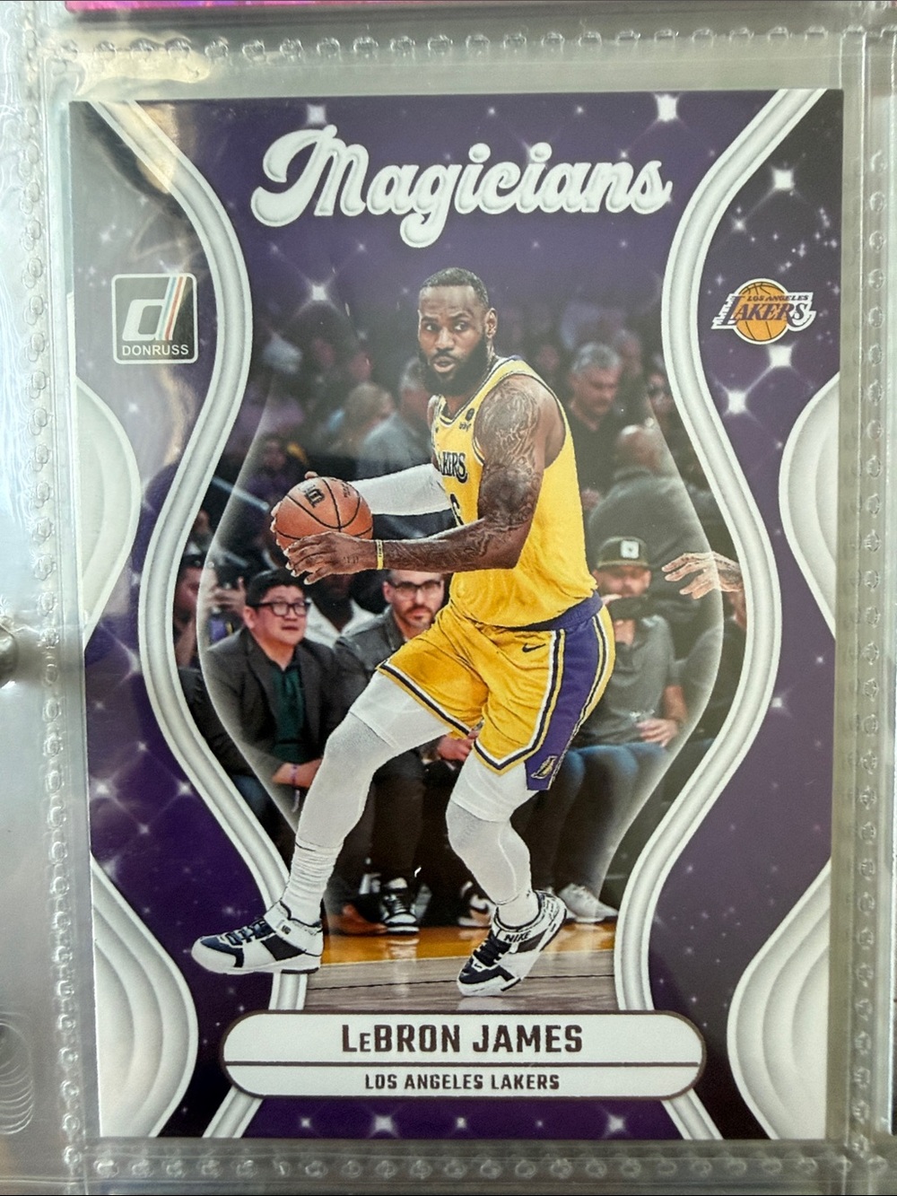 Donruss Magicians Trading Card - Purple / Yellow LeBron James